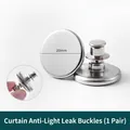 Silver 20mm magnetic curtain closure pins for light blocking, one pair set - 20MM Round Double-sided Strong Magnetic