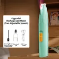 Tondeuse électrique bleue pour animaux avec câble USB et kit de nettoyage inclus - Modèle rechargeable / Bleu clair