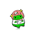 Cartoon Astronauten-Frosch Emaille-Pin mit rosa Helm, Sternen und Planeten Motiven - Astronaut Stil (CZ0296-2)