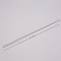 23.7cm long nylon cleaning brush with metal wire handle for stainless steel straws - Short Straw Brush / 23.7cm