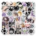Detailansicht von 50 Boho-Hexe-Aufklebern mit Tarot-, Astrologie- und Gotik-Motiven - PMS024 Böhmische Hexe Original