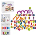 138-piece magnetic building set with colorful telescopic rods and metal balls for kids - 138 Pieces Color Box Set (with Storage Bag)