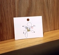 Minimalistische Schmuckkarte mit Frauen-Silhouette und vorgestanzten Löchern - 8*6cm【JYXT-002】Ohrring-Karte