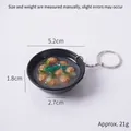 Porte-clés mini bol de soupe miso japonaise avec boulettes et détails en résine - Soupe aux Légumes et Boulettes - Porte-clés