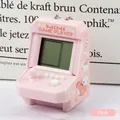 Mini console per videogiochi arcade retrò rosa con illustrazione di cane e portachiavi - Rosa (Versione Inglese)
