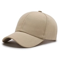 Cappellino da baseball classico in tela kaki con visiera curva in vista laterale a 45 gradi - Regolabile / Cachi