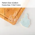 Hausförmige Ausstechform aus Acryl mit detailliertem Hausmuster für das Backen zu Weihnachten - QA298-Lebkuchenhaus Präger