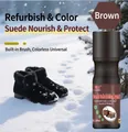 Rénovateur de daim marron 100ml pour l'entretien des chaussures et bottes en nubuck - YUWANG Marron 100ml