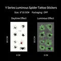 Luminous spider web temporary tattoos for Halloween party glow in the dark decals - Style Y-161