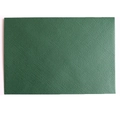 Busta rettangolare verde scuro con una texture di lino a grana incrociata di pregio - Verde Scuro