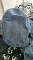 Classic blue denim beret cap with premium stitching and vintage texture for men and women - Adjustable / CS-129 Twill / Medium Blue