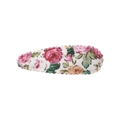 Horquilla para el pelo con estampado floral de rosas vintage y hojas en fondo blanco - Estilo 44