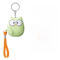 Light green owl-shaped personal alarm with 130dB sound and LED flashlight keychain - Chinese Packaging / Owl / Green