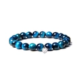 Blaues Tigerauge mit Herz