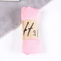 Pink cotton linen scarf rolled with kraft paper band on a soft white background - Pink / One Size