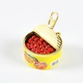 Miniatur Obstkonserve Modell mit goldener Lasche und realistischer Beerenfüllung - Rote Bohnenkonserven
