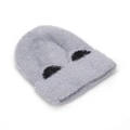 Berretto invernale in peluche con orecchie di gatto in pelliccia sintetica grigia - Taglia unica / Grigio
