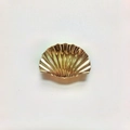 Pince à cheveux élégante en métal doré avec design de coquillage et fini poli - Petite Pince Coquillage / 5.5*2.9*3.5cm