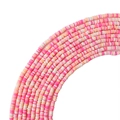 4mm Polymer-Ton-Perlen in Rosa Orange und Weiß für DIY-Schmuckherstellung - Pink Orange Weiß Mix