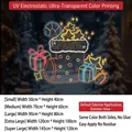 Christmas stocking wall sticker size guide with five dimensions from small to extra large - Small [50*40CM]