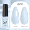 LILY'CUTE 7ml UV LED light blue gel polish X048 in shiny and matte top coat finishes - Ice Blue (48)