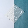 Pegatinas de uñas 5D TS-114 con relieves de montañas nevadas y cielo estrellado blanco - Estilo Cielo Estrellado de Montaña Nevada Blanca (TS-114)