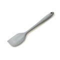 Gray heat-resistant silicone spatula with ergonomic handle for baking and mixing - Spatula