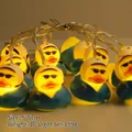 Christmas LED string lights with 10 cool yellow ducks wearing sunglasses decoration - Sunglasses Duck (1.8m 10 LEDs - 2AA Constant Light Battery Box)