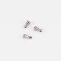 Trois pendentifs en acier inoxydable 3x6mm en forme de goutte pour création de bijoux DIY - Couleur Acier