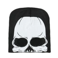 Black knitted balaclava skull face mask beanie for winter outdoor cycling and Halloween - Skull Mask Style (B)