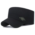 Berretto militare da uomo nero con ricamo Army Spirit e struttura piatta - Regolabile / Nero