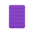 Purple 24-hole silicone suction cup mount for mobile phones with 4x6 array - Standard Style (24-Suction Cup) / Purple