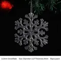 Flocons de neige en acrylique de 113mm pour sapin de Noël, lot de 50 pièces - Flocon de Neige 113mm