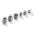 Stainless steel spacer beads for DIY jewelry with multiple size and weight specifications - 8*6.5mm/Hole 5mm / Steel