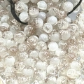 10mm semi-white cracked glass beads for DIY bracelet and necklace jewelry making - 10MM Semi-white Crackle Khaki