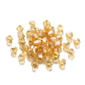 Bernsteingoldene bikonische Glasschliffperlen für DIY-Schmuck und Bastelarbeiten - 3mm / Goldchampagner