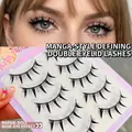 Faux cils style Barbie avec volume naturel et design de pointes de cils denses - Style Manga Bande Dure 69