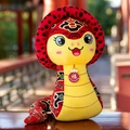 Peluche mascotte festivo dello zodiaco cinese dell'anno del serpente con ciondolo Fu - Serpente Stile Tradizionale / 10-12cm