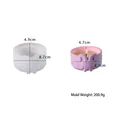 Moule détaillé en silicone pour boîte de rangement sceptre de Noël avec résine - Moule de Boîte de Rangement Sceptre de Noël