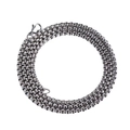 Polished silver stainless steel round box chain necklace with a secure lobster clasp - 3.5mm*60cm Box Chain
