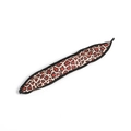 Leopard print heatless hair curler made of soft sponge fabric in beige and red finish - Leopard Print
