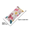 Cat plush pillow toy with catnip in white print pattern, size 20cm x 10cm and weight 40g - Small White Cat Pillow