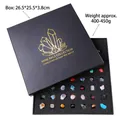 Natural 25 mineral specimen set in gift box for education and gemstone collection - 43 Kinds Mineral Specimen Box (Random)
