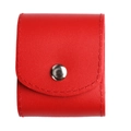 UFO-Teigritzer mit roter Leder-Schutztasche und Metall-Druckknopf für die Aufbewahrung - Rotes Lederetui