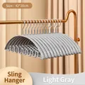 Light gray anti-slip wave clothes hanger for underwear and vests, size 42x20cm - Light Gray