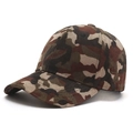 Detailed view of camouflage baseball cap showing corduroy texture and curved brim - L (58-60cm) / Mixed Camouflage (5#)