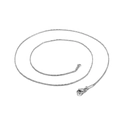 Collana minimalista a catena serpente d'argento in acciaio inox con chiusura - 500mm x 1mm / Color Acciaio