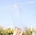 Bottiglia d'acqua quadrata da 1000ml in plastica trasparente a forma di cartone di latte - Trasparente 1000ml