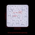 Christmas reindeer silicone earring mold for DIY jewelry with star and heart shapes - Antler & Reindeer Mold-ED#198