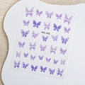 Pegatinas adhesivas para uñas con motivos de mariposas púrpuras, variante MO-265 - Estilo de Mariposa Púrpura (MO-265)